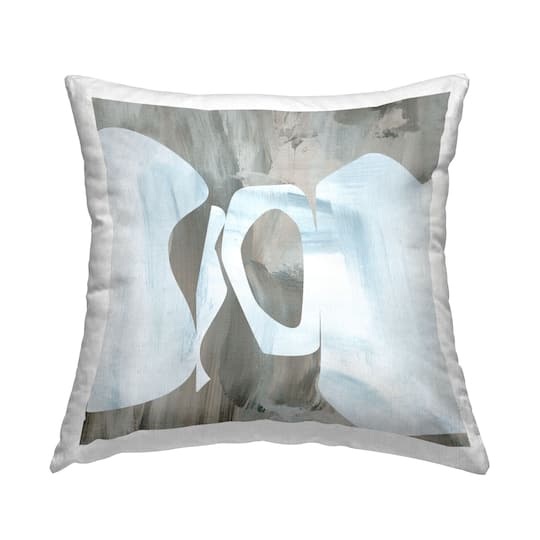Stupell Industries Layered Abstract Round Cutout Modern Shapes Throw Pillow, 18" x 18"